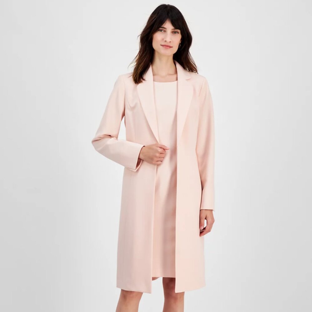 NWT Le Suit Women's Elongated Blazer Dress Suit Set
